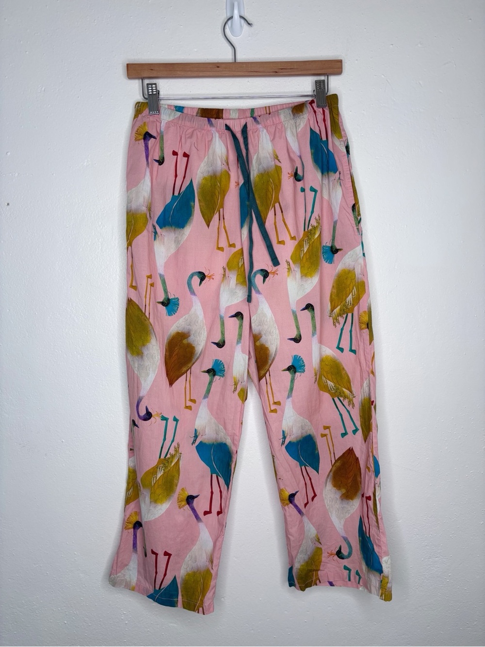 The Cat’s Pajamas Cotton Colorful Bird Print Jammie Bottoms Size Small